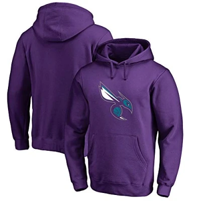 Image of KEPL Pullover Unisex Basketball Clothing Hornets Sweatshirt Men Sports NBA Outdoor Casual Long Sleeve Hooded Clothing,L