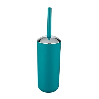 Image of WENKO 21225100 WC brush set Brasil Petrol unbreakable, Plastic TPE, 10 x 37 cm,