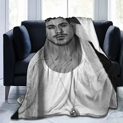 Image of Dacre Actor Montgomery Printed Blanket Throw Lightweight Super Soft Micro Fleece Blankets Fit Couch Bed Living Room Sofa Chairch