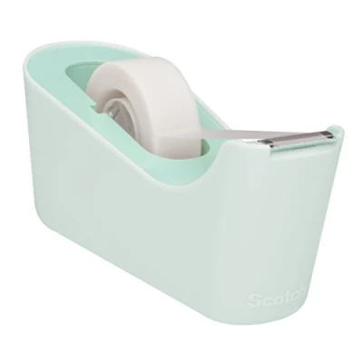 Image of Table Dispenser C18 Mint with 1 Roll of Adhesive Tape Scotch Magic, 19x33
