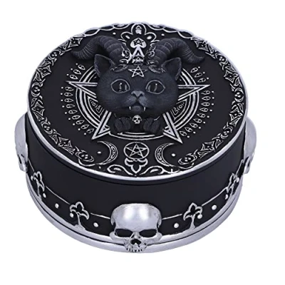 Image of Nemesis Now Pawzuph Trinket Box, Black, 10.8cm