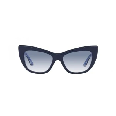 Image of Dolce&amp;Gabbana Sunglasses Blue on, Women&#039;s, Size: 54, on