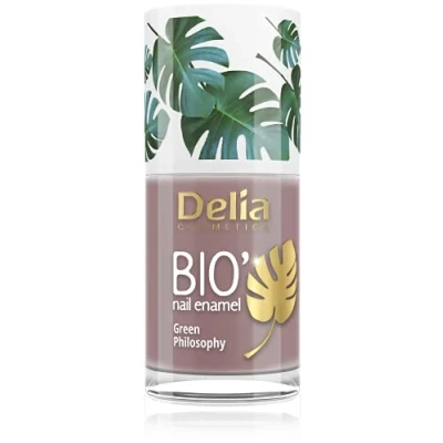 Image of Delia Cosmetics Bio Green Nail Polish LOLA Vegan Friendly Perfect Opacity and Shine Easy Fast Application Natural Ingredients Long Lasting Color up to 6 Days 11ml