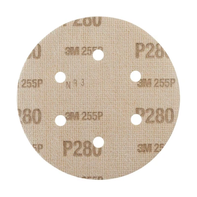 Image of 5x 3M Paper Disc 255P, 152 mm, 6 Hole, P280