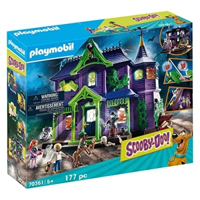 Image of Playmobil 70361 SCOOBY DOO! Mystery Mansion With Light And Sound Effects, Fun Imaginative Role Play, Playset Suitable Children Ages 5+