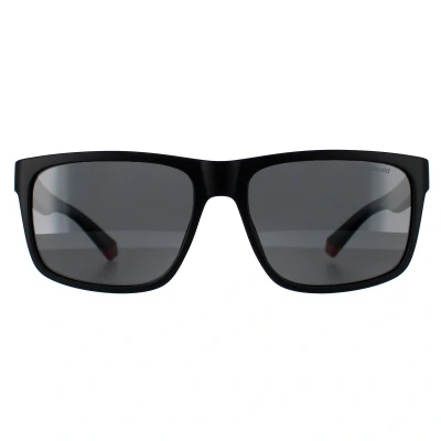 Image of Polaroid Sunglasses, Men&#039;s, Size: 57, Black orange