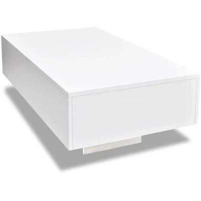 Image of vidaXL Coffee Table High Gloss White