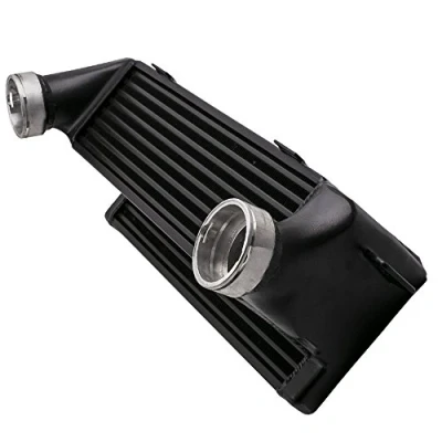 Image of maXpeedingrods Aluminum Tube &amp; Fin Front Mount Intercooler for BMW 3 Series E90 E91 E92 E93(325D/330D/335D/335i), 520mm x 200mm 145mm