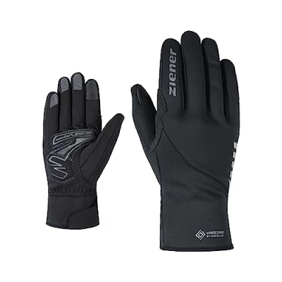Image of Ziener Adult Dagur GTX INF Touch Bike Gloves, Cycling/Outdoor/Functional Waterproof, Breathable, Black, 6.5