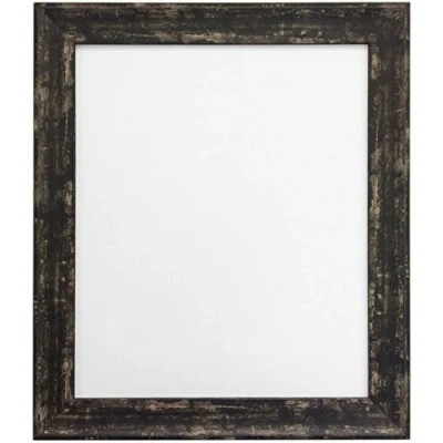 Image of FRAMES BY POST Industral Distressed Picture Photo Frame, Plastic, Black, 30 x 40 cm