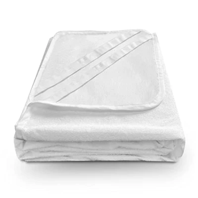 Image of Bedecor Small Double Waterproof Mattress Protector Breathable Terry Towelling Cover with Corner Straps (120x200cm)