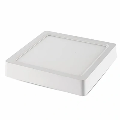 Image of V TAC VT 1408SQ 4801 LED Surface Mounted Ceiling Light Square Panel 8 Watt 4500 Kelvin 720 Lumen Natural White 120 Beam Angle Outer Dimensions 115 mm x 35 High Includes Power Supply Non dimmable