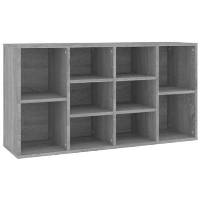 Image of vidaXL Shoe Bench Grey Sonoma 103x30x54.5 cm Engineered Wood