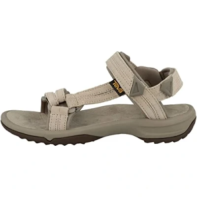 Image of Teva Women&#039;s W Terra Fi Lite Suede Sport Sandal, Feather Grey, 6 UK