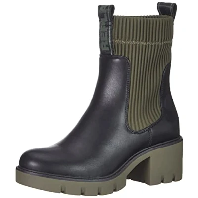 Image of Replay Women&#039;s Village Chelsea Boot, 1659black Mil Grn, 2 UK