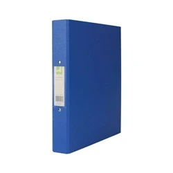 Image of Q Connect 2 Ring 25mm Binder Polypropylene A4 Blue Pk 10 of KF02003