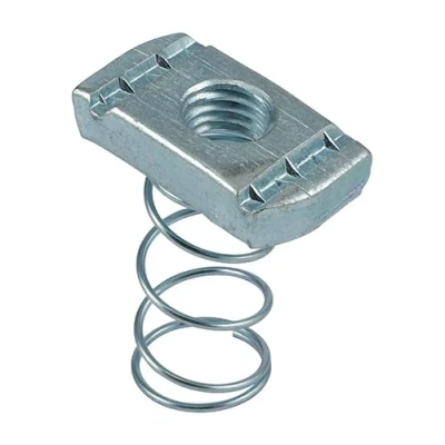 Image of M12 Channel Nuts Long Spring Zinc