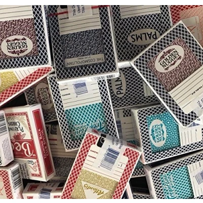 Image of JUSTMIKEO 2 Random Las Vegas Casino Used Playing Cards Deck