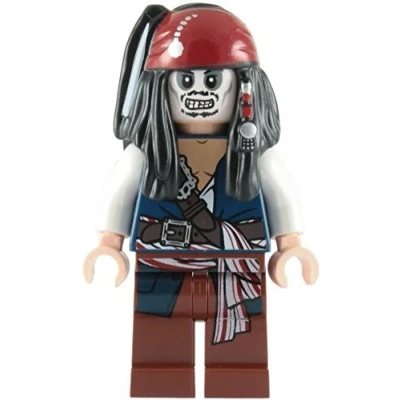 Image of LEGO Pirates of the Caribbean: Jack Sparrow Skeleton Minifigure