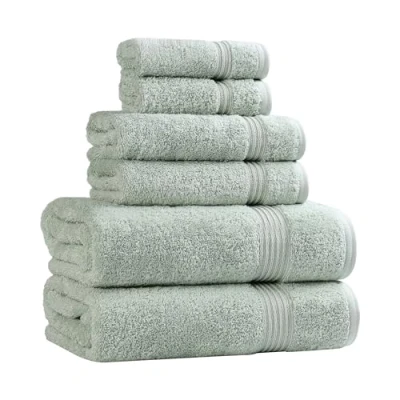 Image of Superior, Cotton, Sage, 6 Piece Towel Set