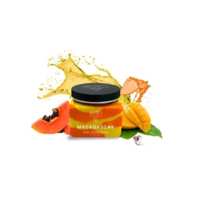 Image of Diamond Empire Organic Madagascar Body Sugar Scrub with Surprise Jewellery Inside (Surprise Jewelry Valued up to £2,50) (Ring L/M)