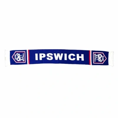 Image of GIFTS 4 ALL Ipswich Tractor Boys Football Fans Match Day Knitted Scarf, Souvenir Scarf