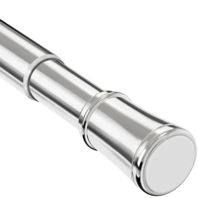 Image of Extendable Telescopic Curtain Rod Window Tension No Drilling Shower Pole,Tension for Kitchen, Closet,Hanging Pole Tool Require