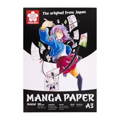 Image of Sakura Manga Paper pad 42 x 29.7 (A3), 250 g, 20 Sheets (99MANPADA3)