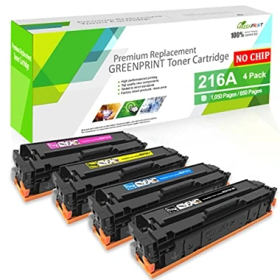 Image of GREENPRINT Compatible 4 Colors Toner Cartridges W2410A W2411A W2412A W2413A, 1050 Pages Black, 850 CMY for HP M155 M155a M182 M183 MFP