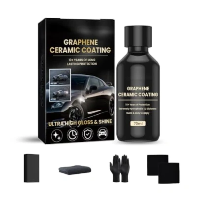 Image of Funnaura 2024 Graphene Car Ceramic Coating Kit, High Gloss, Extremely Hydrophobic