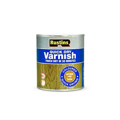 Image of Rustins Quick Dry Varnish Antique Pine 500ml