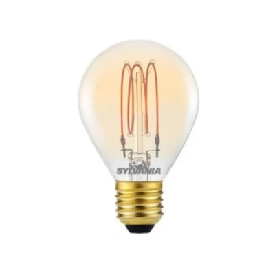 Image of SYLVANIA LED Vintage 45mm Round 3.5W (25W eqv.) E14 2000K Gold Dimmable