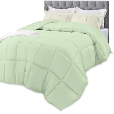 Image of Utopia Bedding All Season 250 GSM Comforter Plush Siliconized Fiberfill King Size Box Stitched (King/Cal King, Sage Green)