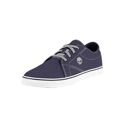 Image of Timberland Men&#039;s Skape Park Canvas Vulc Ox Basic Sneakers, Navy Canvas, 7 UK