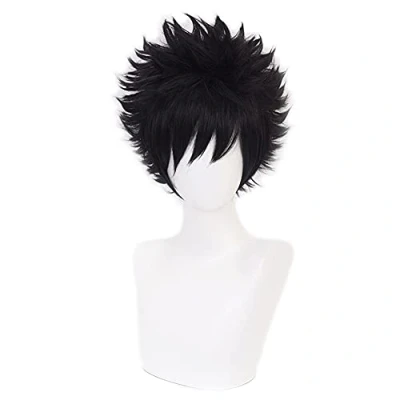 Image of HIROAKIYA Toya Todoroki Dabi Wig, MHA My Hero Academia Cosplay Wig with Cap