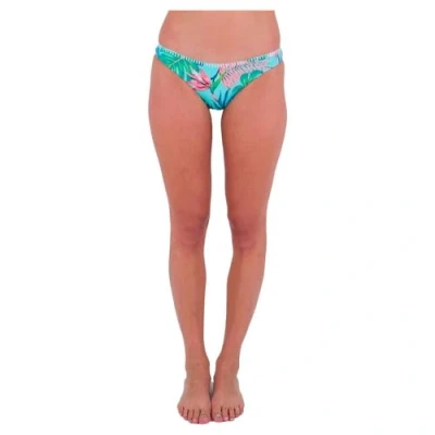 Image of Hurley Women&#039;s Java Tropical Rvsb Moderate Bottom Bikini Panties, Tide Pool, XS