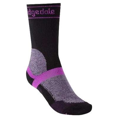 Image of Bridgedale MTB Winter Weight T2 Merino Sport Ladies Boot Length Mountain Bike Socks Black, Medium