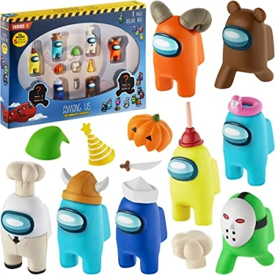 Image of Among Us Crewmate Figures 8 Pack Deluxe Box Series 2