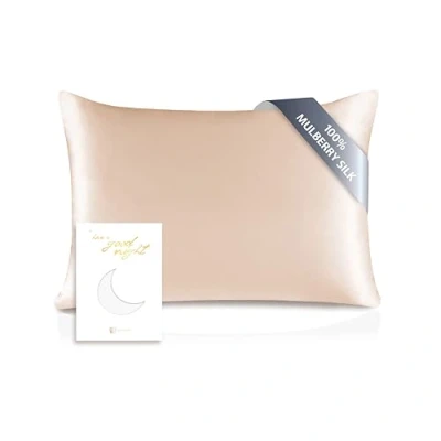 Image of townssilk Both Side 100% 19mm Silk Pillowcase 50x75cm Pillow Case Cushion Cover with Hidden Zipper Taupe