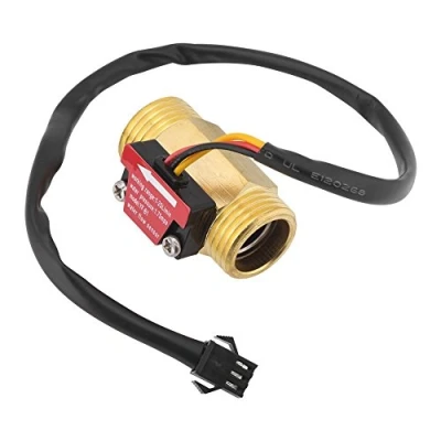 Image of 1pc G1/2&#039;&#039; Electric Magnetic Turbine Water Flow Meter Brass Inline Hall Sensor Switch External Threaded 1 25L/min