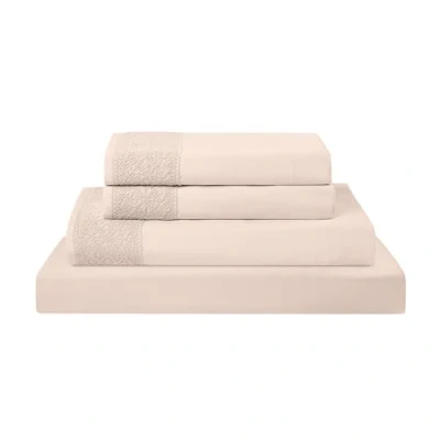 Image of Pacific Coast Textiles 4 PIECE CROCHET LACE MICROFIBER SHEET SET LINEN FULL, Microfibre