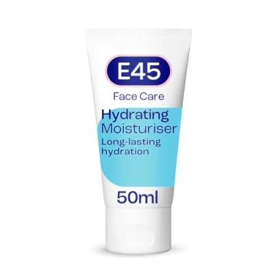 Image of E45 Face Moistruiser for Long Lasting Hydration Dry and Sensitive Skin 50ml