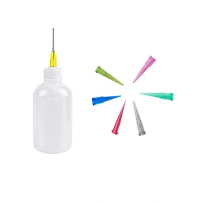 Image of Dispensers Applicator Bottles Set, 50ml Dispensing With 6 Pcs Tapered Needles for DIY Quilling, Acrylic Painting, Oiler Bottle, Craft, Artwork Hobbies