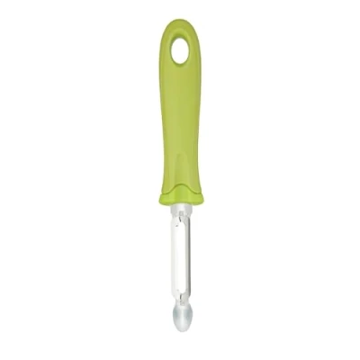 Image of KitchenCraft Healthy Eating Soft Grip Swivel Potato Peeler, 19 cm (7.5&quot;) Green