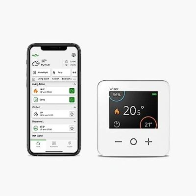 Image of Drayton Wiser Smart Thermostat Heating Control Only Works with Amazon Alexa, Google Home and IFTTT