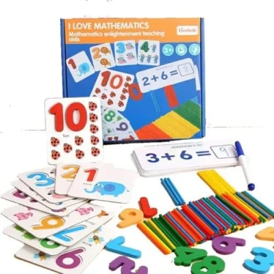 Image of Montessori Math Learning Toys for Toddlers Educational Toy Set with Flash Cards 3+ Year Olds Preschool Games and Resources STEM Activities