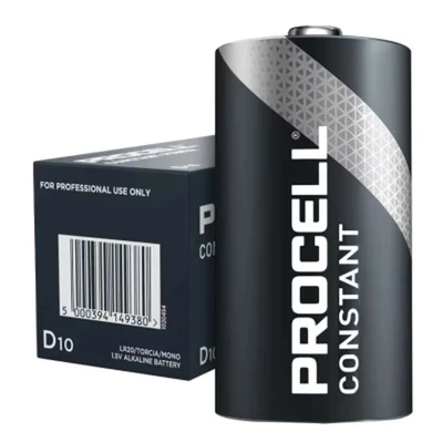 Image of Duracell Procell Constant Power D 1.5V Battery (Pack of 10)