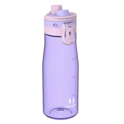 Image of Super Sparrow Water Bottle 1000ml One Tap TouchGulp Non Toxic BPA Free Lightweight &amp; Sustainable Tritan Bottles for Sports, Travel, Outdoors