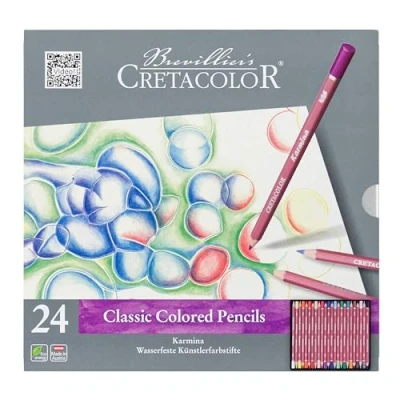 Image of CRETA COLOR Cretacolor® Karmina waterproof artist coloured pencils, 24 colours