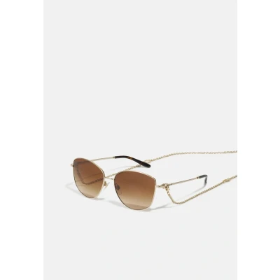 Image of Ralph Lauren Woman RL7079 THE VIVIENNE 915074 Sunglasses Metal Gold Grey Round Normal Shaded